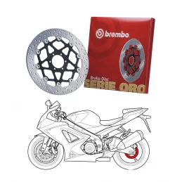 Brembo 68B407A8 Serie Oro Peugeot Sat Rs 400