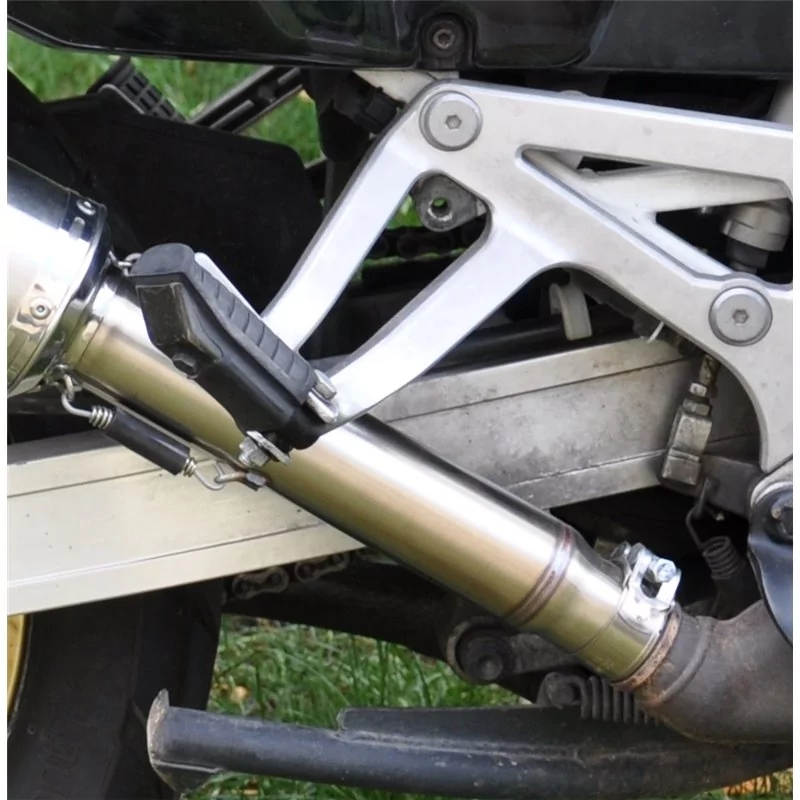 Scarico GPR Omologato In Acciaio Satinox Per Honda Africa Twin XRV 750 RD07 2003, Con DB-Killer - H.45.SAT