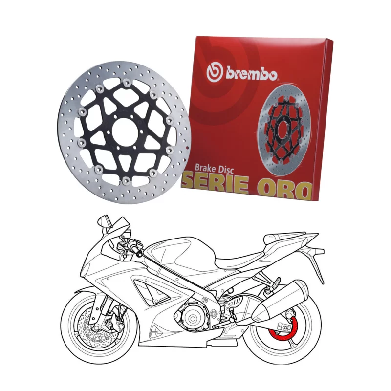 Brembo 68B407H8 Serie Oro Yamaha Srx 600