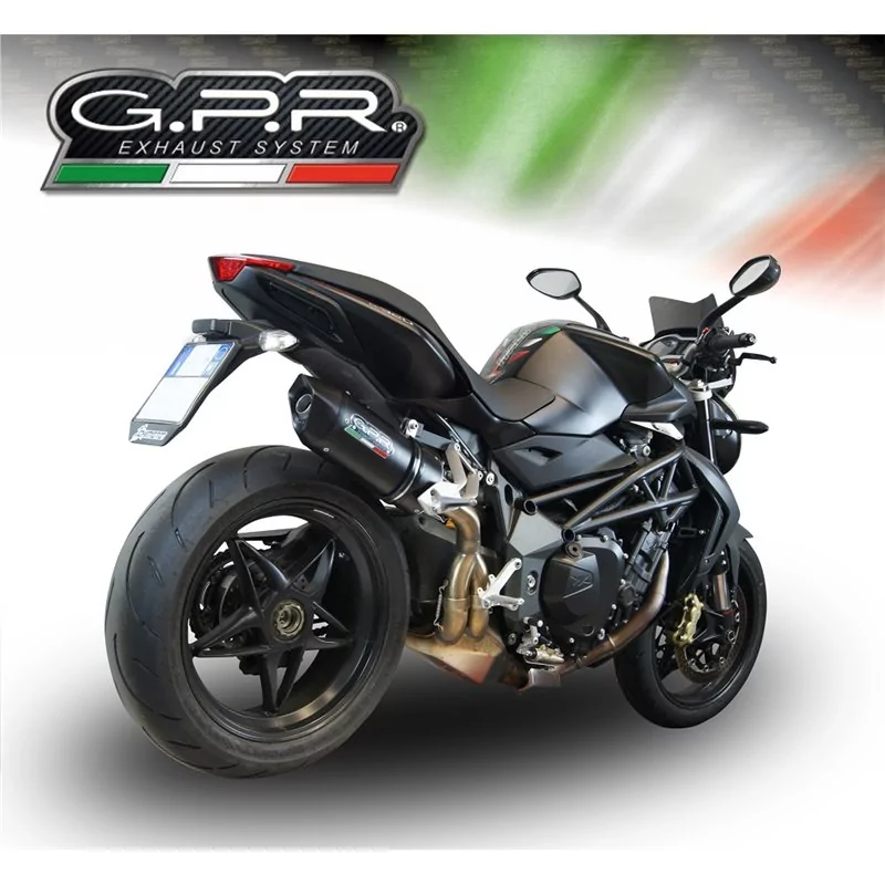 Scarico GPR PerBmw R 1200 R 2011/2014 Furore Nero Omologato