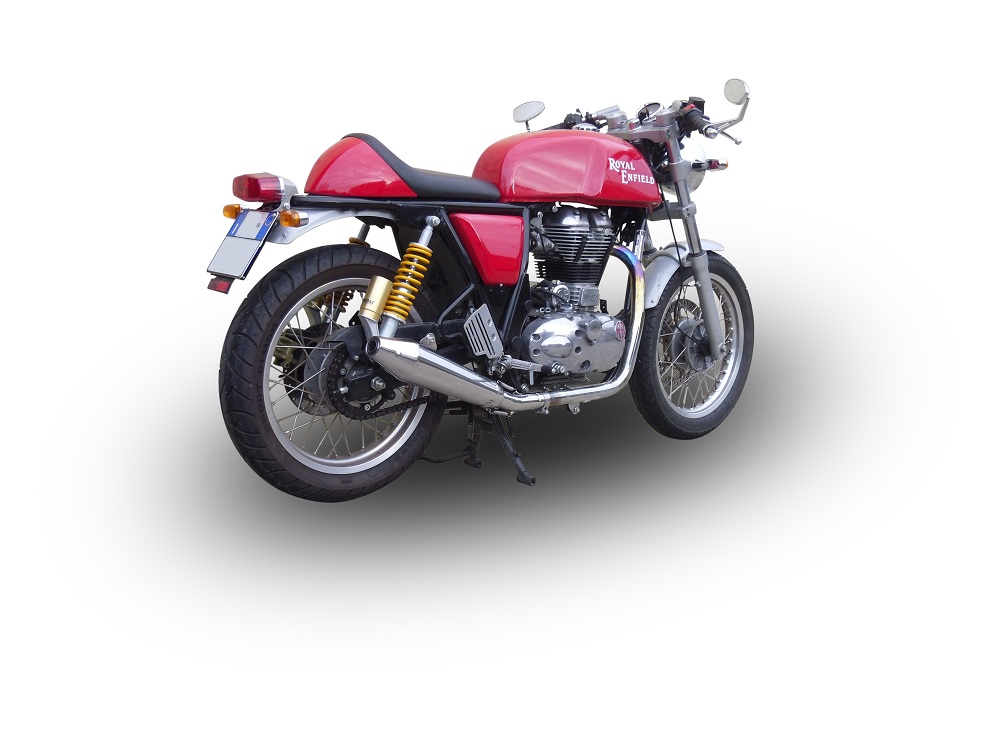 Silencieux D'échappement AEW Pour Royal Enfield GT Continental 535 (2015-2018) - Chrome - Neuf