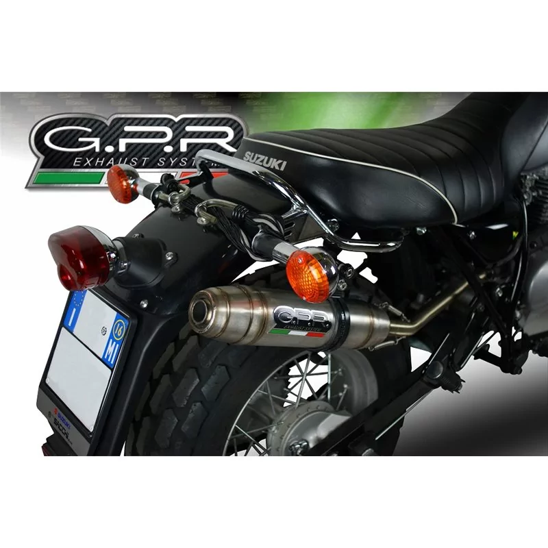GPR Scarico Omologato Satinox S.188.SAT Per Suzuki RV 125 Van Van (2003-2017) - Acciaio Inox Con DbKiller