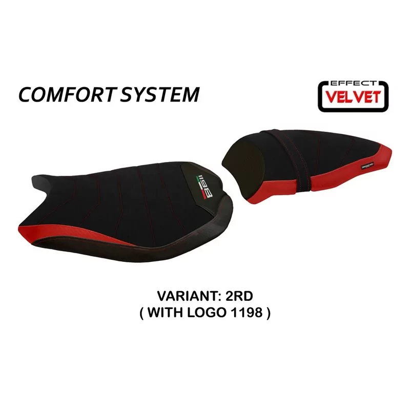 Funda de Asiento con Ducati 848/1098/1198 - con sistema de Comfort Cervia Velvet