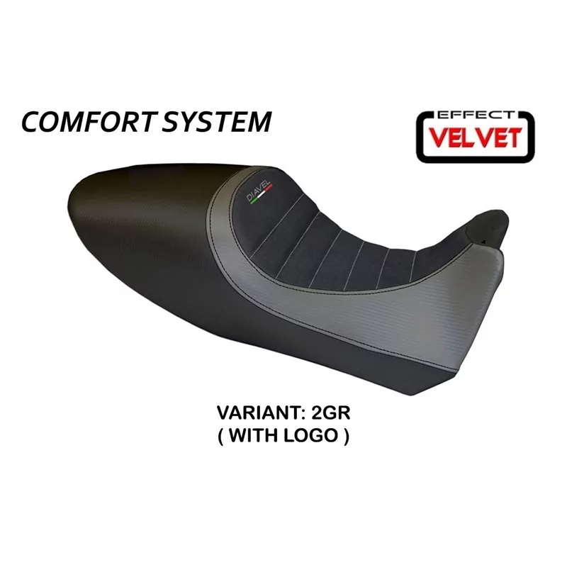 Seat cover Ducati Diavel (11-13) Arezzo Color Velvet Comfort System 