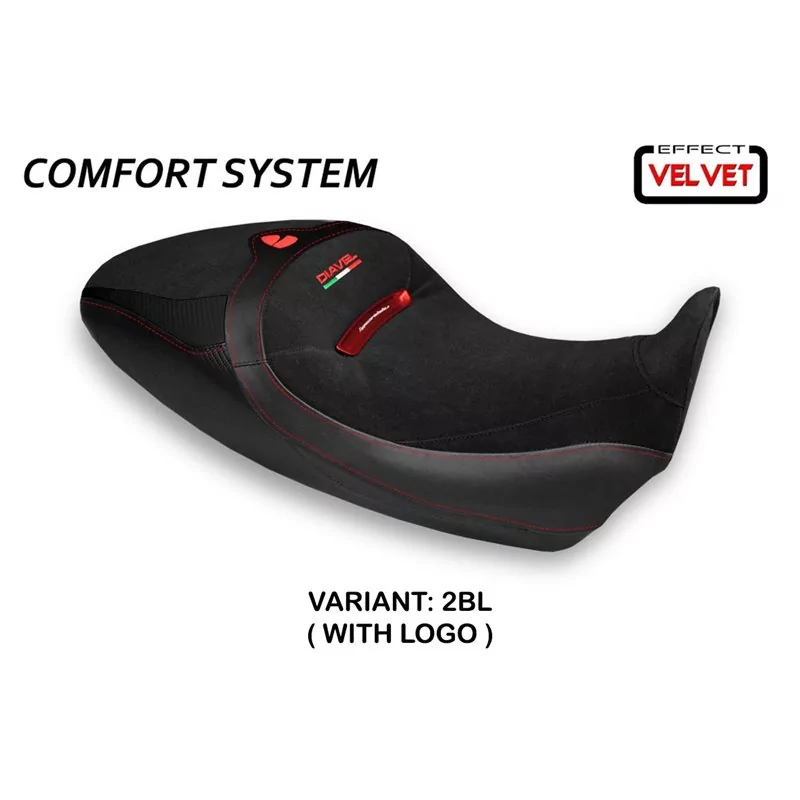 Sitzbezug mit Ducati Diavel 1260 S (19-21) - Costanza 1 SamtkomfortSystem Sitzbezug mit Ducati Diavel 1260 S (19-21) - Costanza 1 SamtkomfortSystem