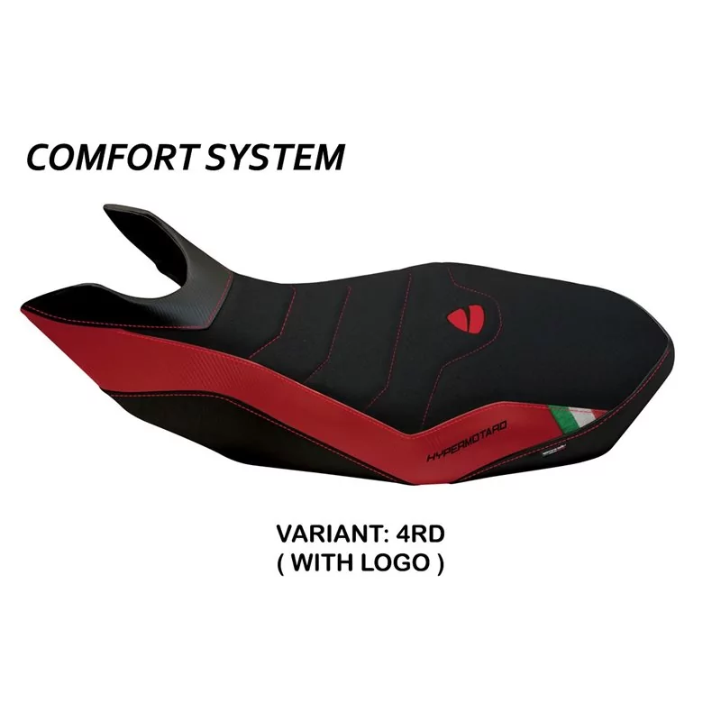Sitzbezug mit Ducati Hypermotard 796/1100/1100 EVO (07-12) - Medea 2 KomfortSystem Sitzbezug mit Ducati Hypermotard 796/1100/1100 EVO (07-12) - Medea 2 KomfortSystem
