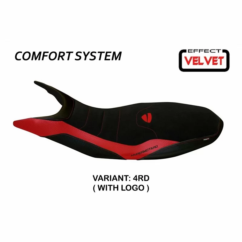 Seat cover Ducati Hypermotard 821 / 939 (13-18) Varna 1 Velvet Comfort System 