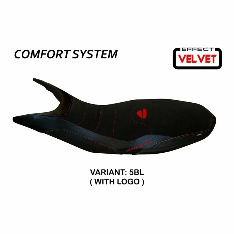 Housse de Selle Ducati Hypermotard 821/939 (13-18) Varna 1 Velvet Comfort System