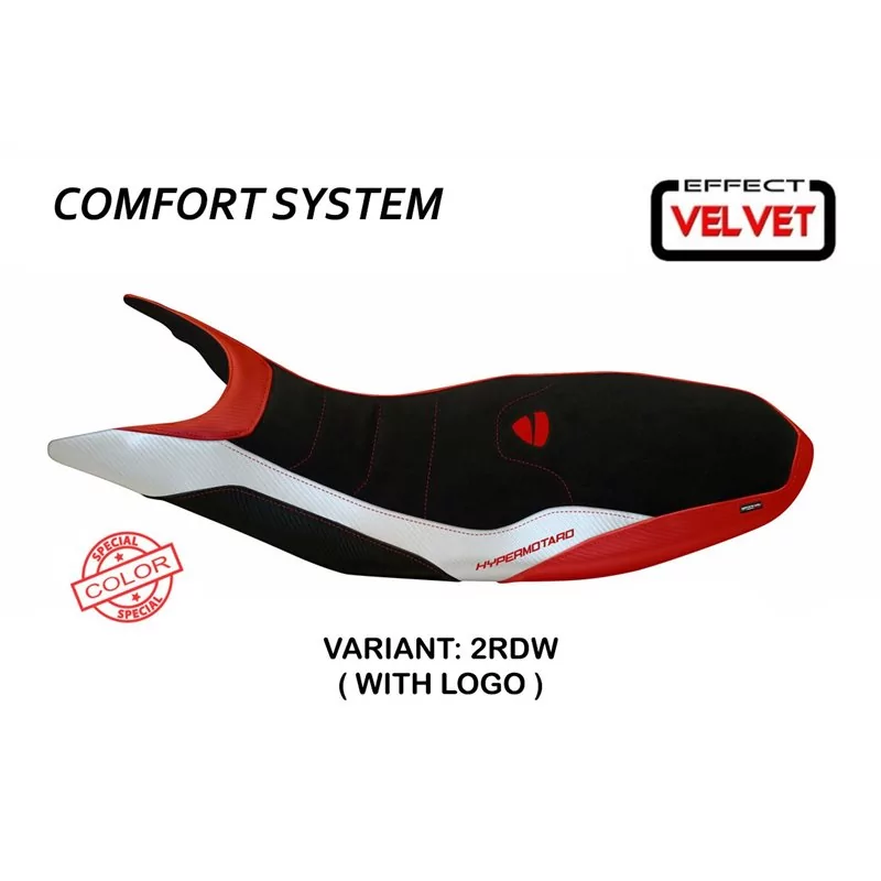 Sitzbezug mit Ducati Hypermotard 821/939 (13-18) - Varna Sonderfarbe SamtkomfortSystem Sitzbezug mit Ducati Hypermotard 821/939 (13-18) - Varna Sonderfarbe SamtkomfortSystem