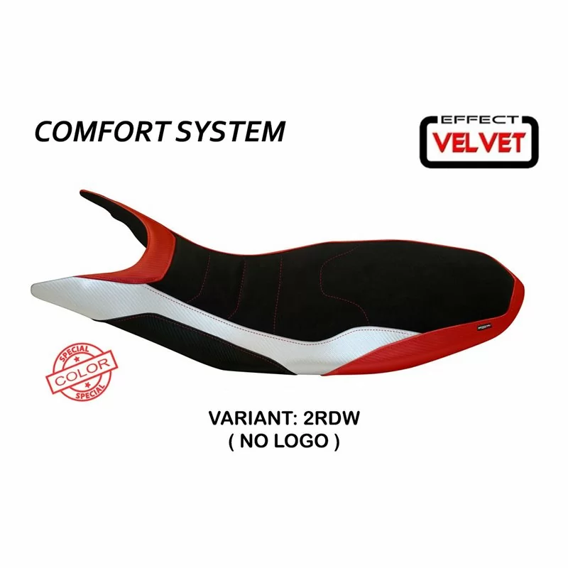 Funda de Asiento con Ducati Hypermotard 821/939 (13-18) - Varna sistema de Comfort de terciopelo de Color