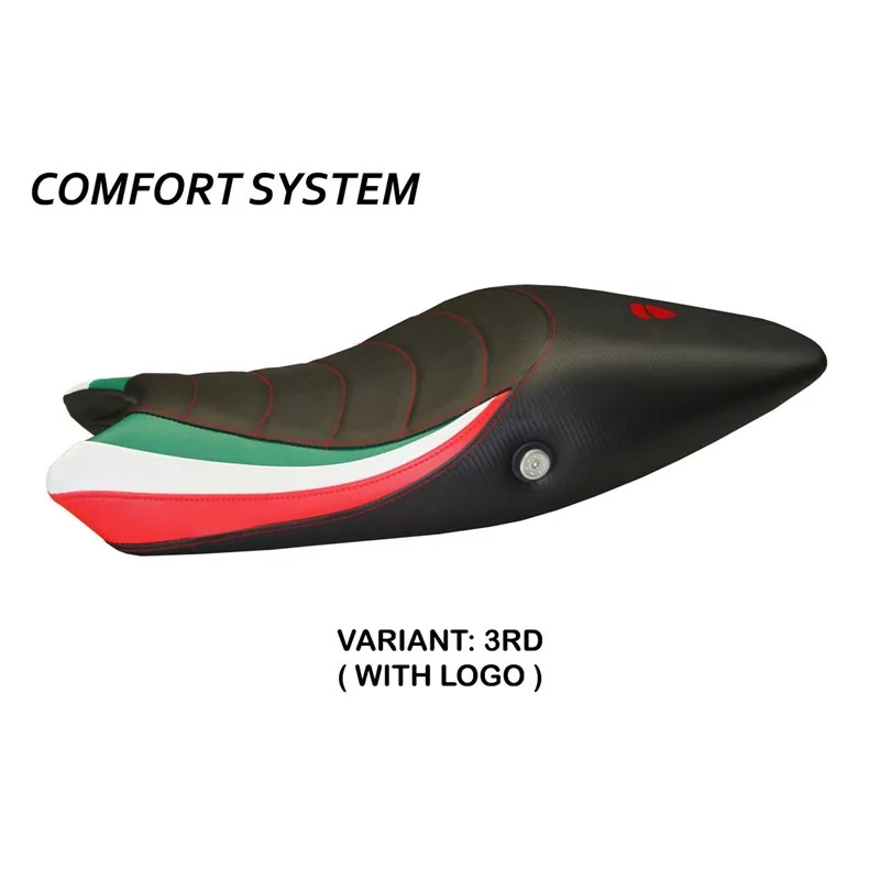 Housse de Selle Ducati Monster 1100/1100 EVO (09-13) Tricolat Total Black Comfort System