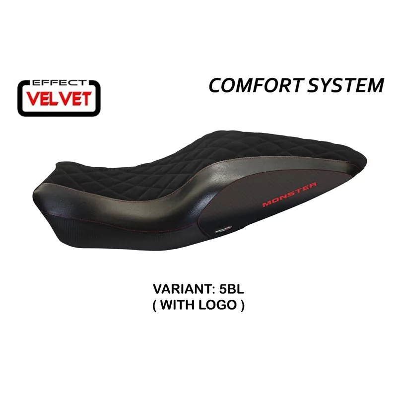 Funda de Asiento con Ducati Monster 821/1200 (14-16) - Andorra Velvet Comfort System