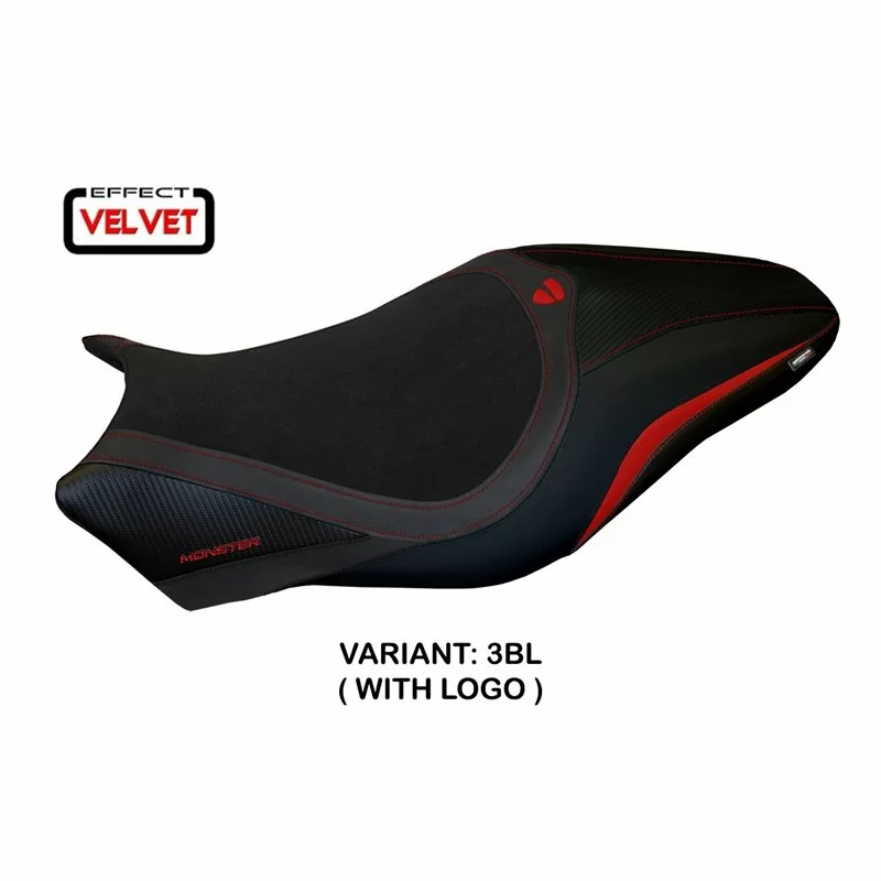 Funda de Asiento con Ducati Monster 821/1200 (14-16) - Turis terciopelo