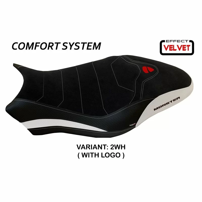 Funda de Asiento con Ducati Monster 821/1200 (17-20) - Ovada 1 Velvet Comfort System