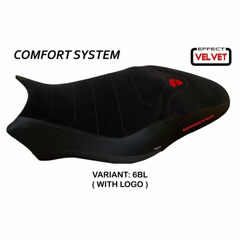 Rivestimento Sella Ducati Monster 821 / 1200 (17-20) - Ovada 2 Velvet Comfort System