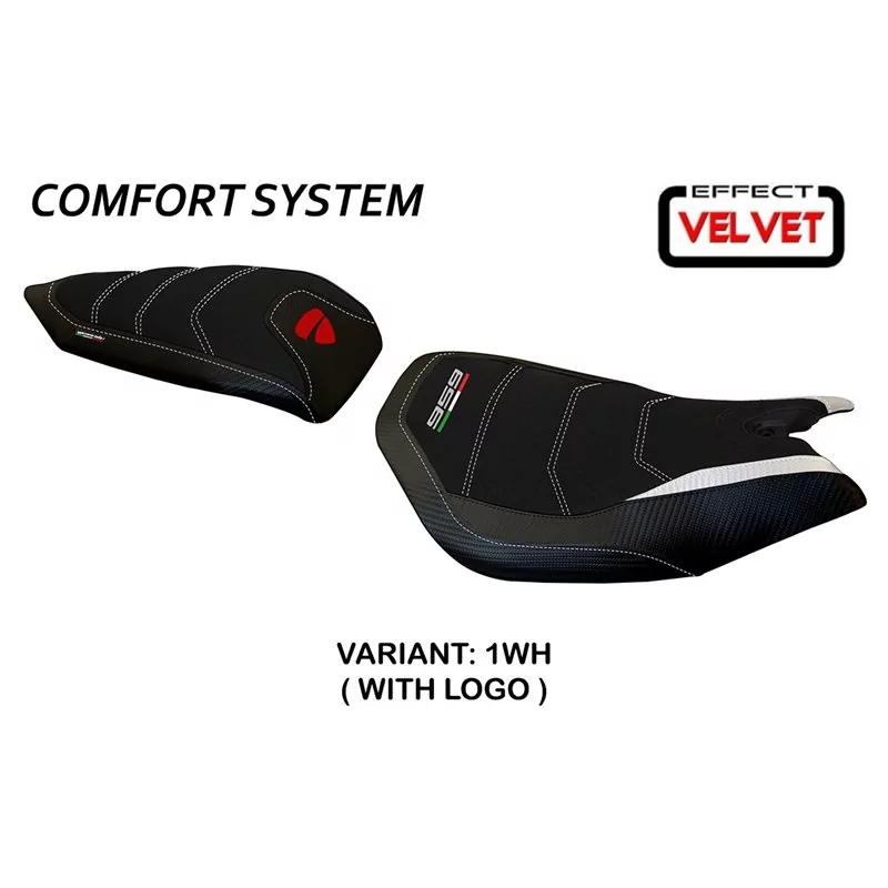 Funda de Asiento con Ducati Panigale 959 (16-18) - con sistema de Comfort de terciopelo Leiden Funda de Asiento con Ducati Panigale 959 (16-18) - con sistema de Comfort de terciopelo Leiden