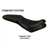 Seat cover Kawasaki Versys 650 (07-21) Elba Total Black Comfort System 