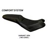 Sitzbezug mit Kawasaki Versys 650 (07-21) - Elba Total Black KomfortSystem