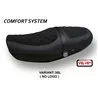 Funda de Asiento con Kawasaki Z 900 RS (18-21) - Natal Total Black sistema de Comfort de terciopelo
