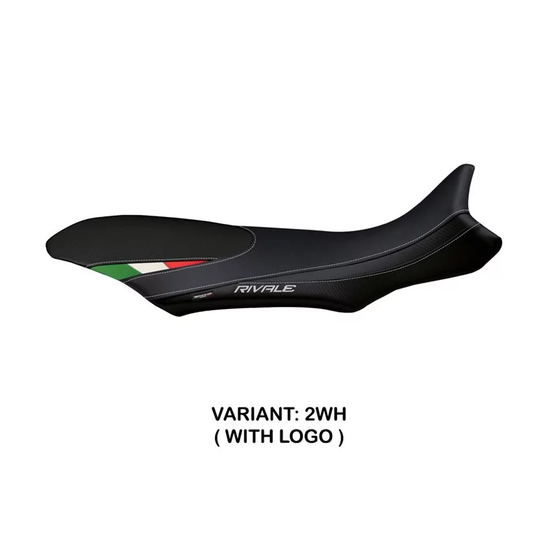 Funda de Asiento con MV Agusta Rivale 800 (13-18) - Sorrento Total Black TriColore