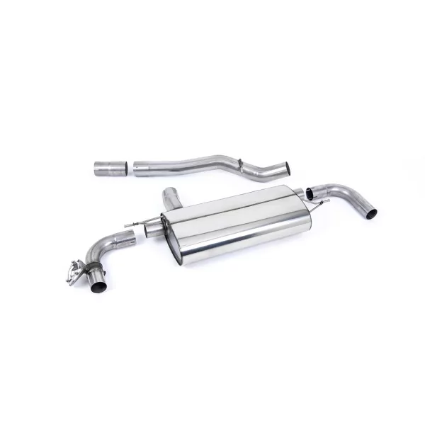 Milltek SSXBM1153 particulate filter-back exhaust for BMW 1 Series M135i xDrive 5 Door, black GT-115 tips