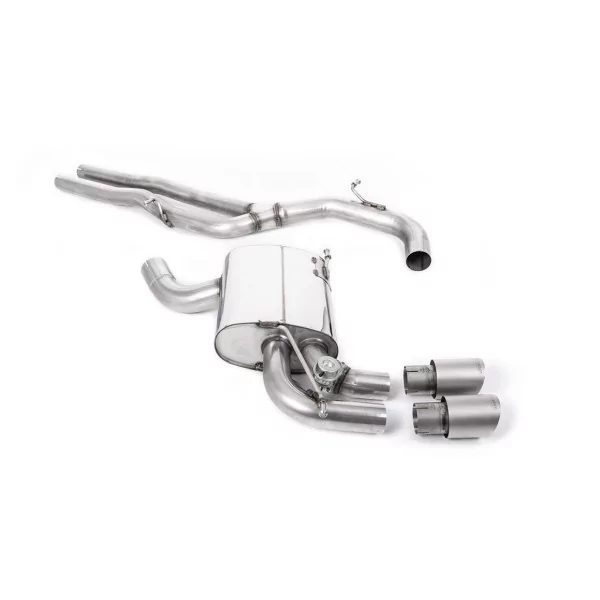 Milltek SSXAU572 cat-back exhaust for Audi RS3 Sportback S tronic, titanium GT-90 tips