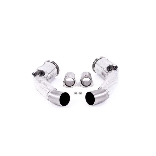 Milltek SSXAU910 downpipe with hi-flow sports cat for Audi