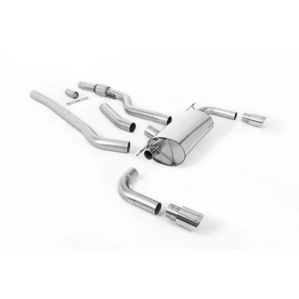 Milltek SSXBM1005 cat-back exhaust for BMW 4 Series F32 428i Coupé, polished GT-90 tips