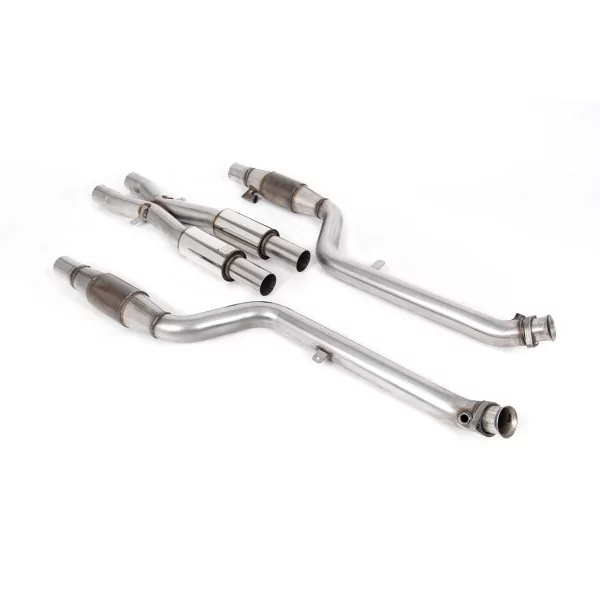 Milltek SSXBM1038 downpipe with hi-flow sports cat for BMW 3 Series