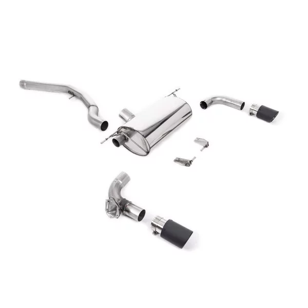Milltek SSXBM1100 cat-back exhaust for BMW 2 Series M240i Coupe, carbon Jet-90 tips