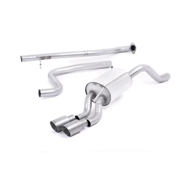Escape cat-back Milltek SSXFD147 para Ford Fiesta Mk7/Mk7.5 1.0T EcoBoost, colas GT-80 de titanio