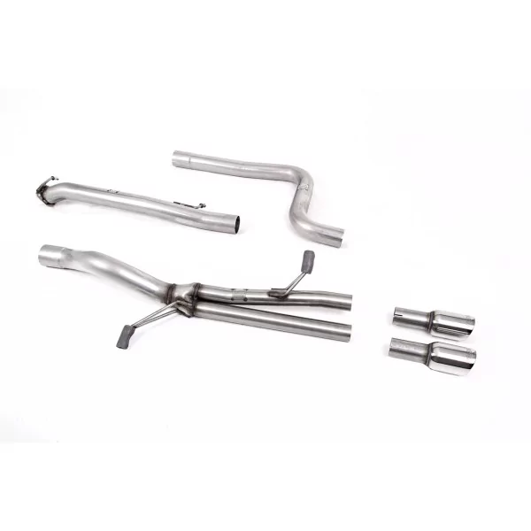 Milltek SSXFD331 cat-back exhaust for Ford Fiesta Mk7 ST 1.6 EcoBoost, polished GT-80 tips