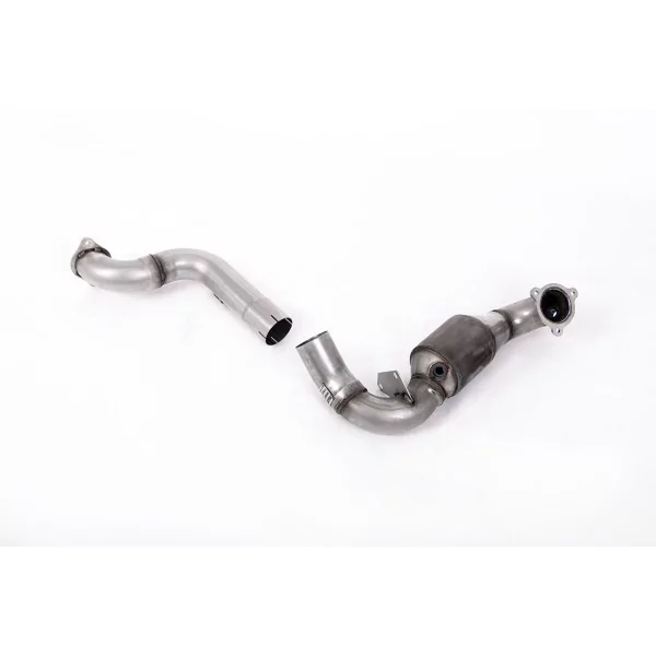 Milltek SSXMZ135 downpipe with hi-flow sports cat for Mercedes