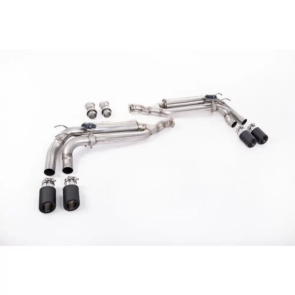 Escape cat-back Milltek SSXMZ138 para Mercedes G-Class G63 4.0 Bi-Turbo V8, colas Jet-90 de carbono