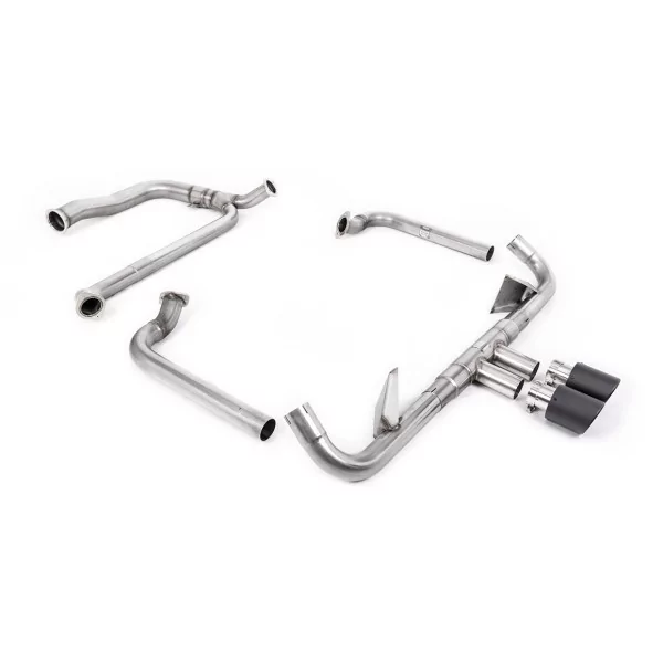 Sistema de escape completo Milltek SSXPO148 para Porsche, colas Jet-100 de carbono