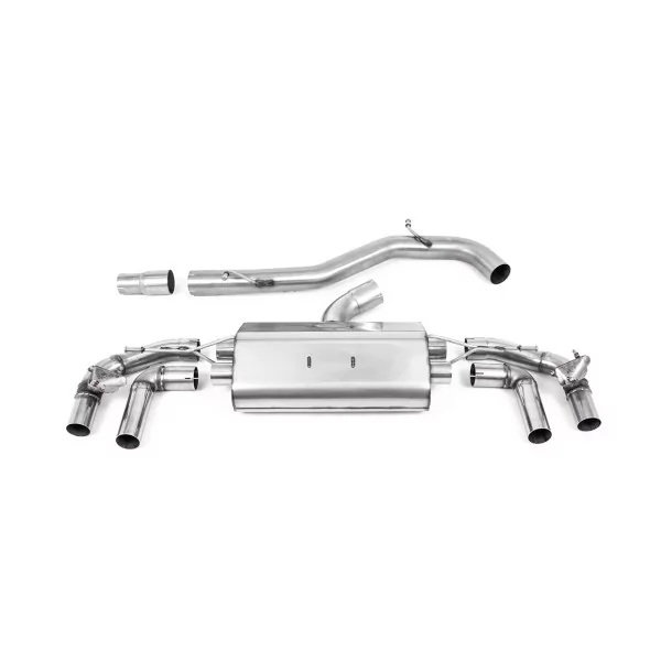 Milltek SSXVW625 pour Volkswagen Golf, embouts GT-80 polis