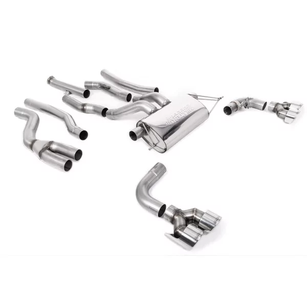 Échappement cat-back Milltek SSXBM1223 pour BMW 2 Series M240i Coupé, embouts GT-100 polis