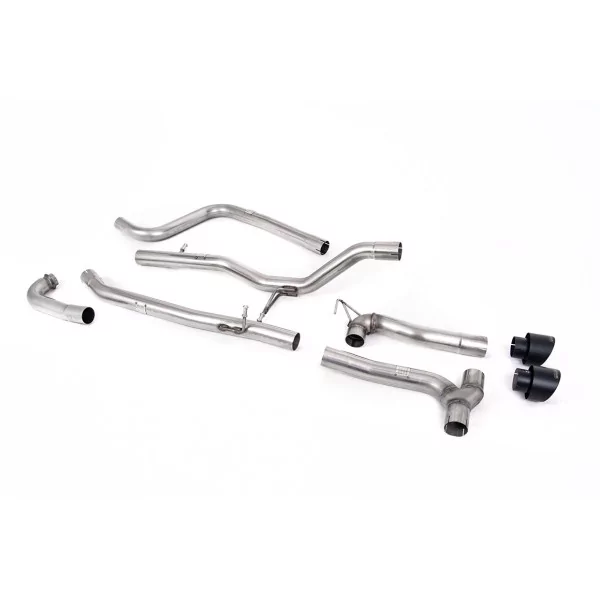 Scarico cat-back Milltek SSXFD372 per Ford Fiesta MK8 1.0T EcoBoost ST-Line 3 & 5 Door, terminali GT-100 neri