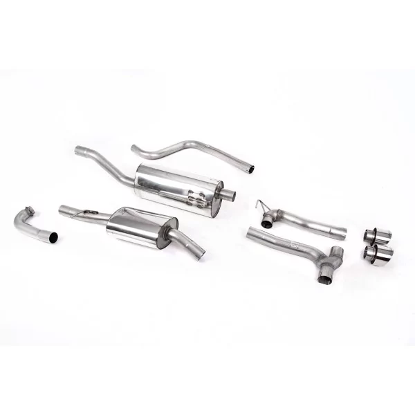Échappement cat-back Milltek SSXFD375 pour Ford Fiesta MK8 1.0T EcoBoost ST-Line 3 & 5 Door, embouts GT-100 polis