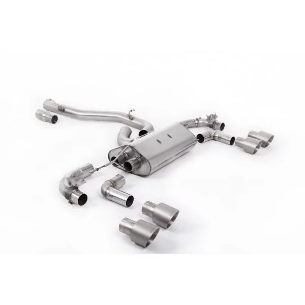 Escape cat-back Milltek SSXVW647 para Volkswagen Golf, colas GT-100 de titanio