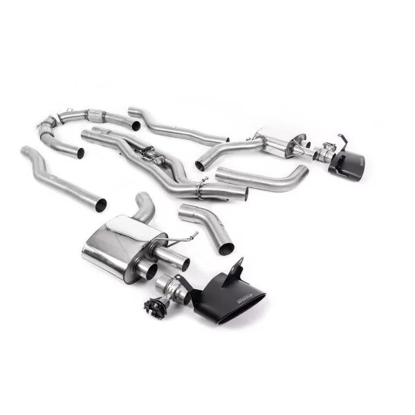 Milltek SSXAU904 for Audi, black oval tips