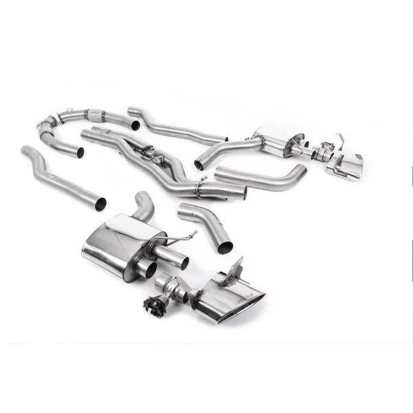 Milltek SSXAU903 for Audi, polished oval tips