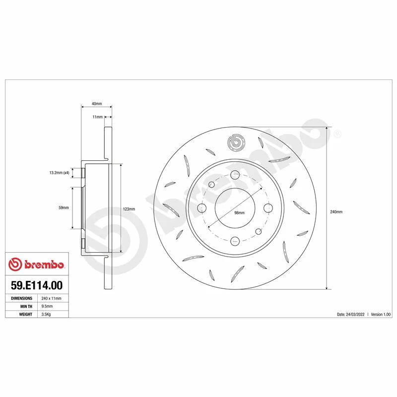 Brembo 59.E114.00 TY3