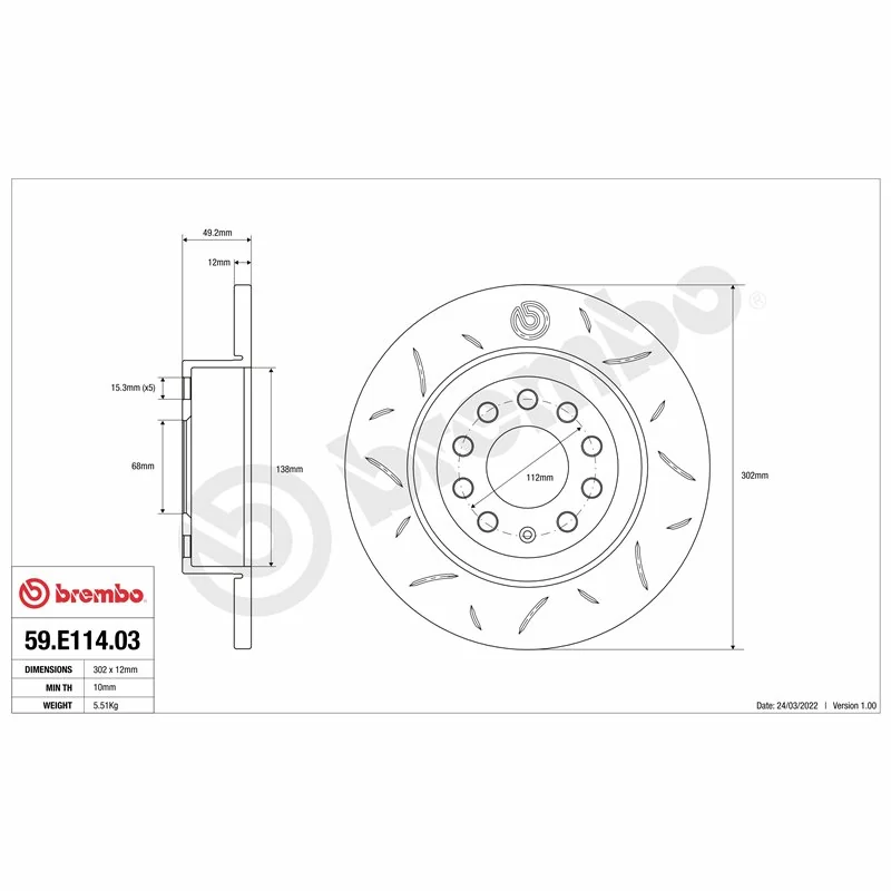 Brembo 59.E114.03 TY3