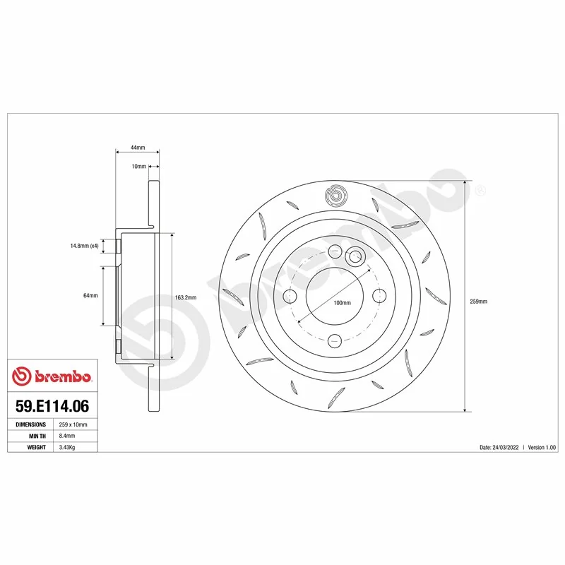 Brembo 59.E114.06 TY3