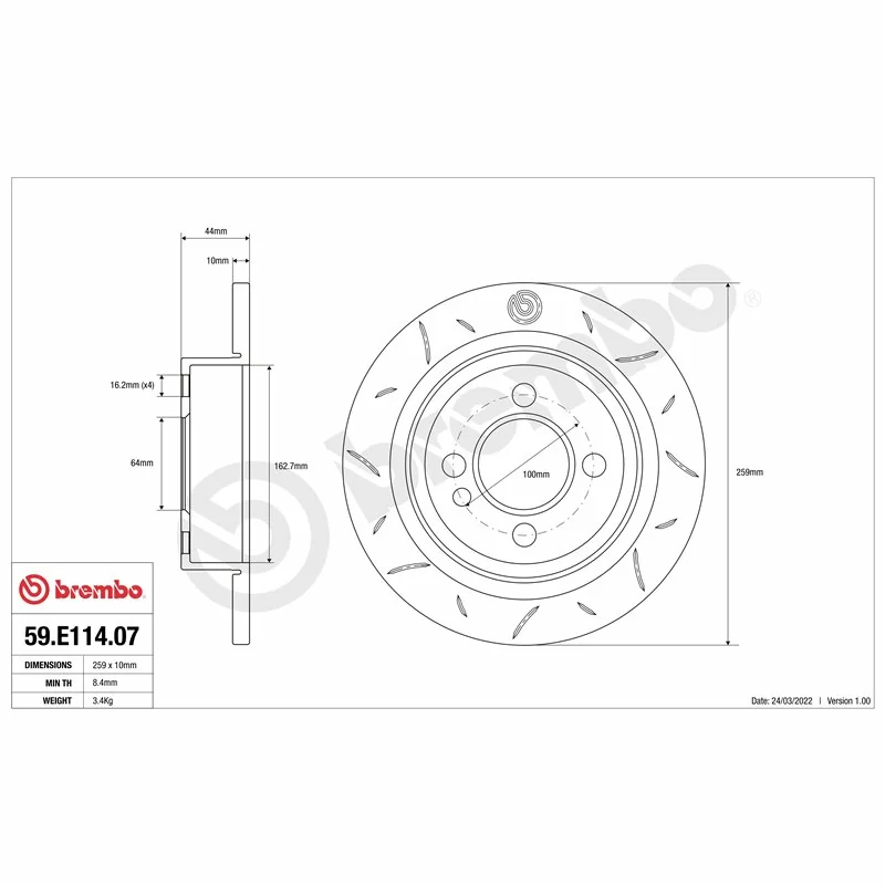 Brembo 59.E114.07 TY3