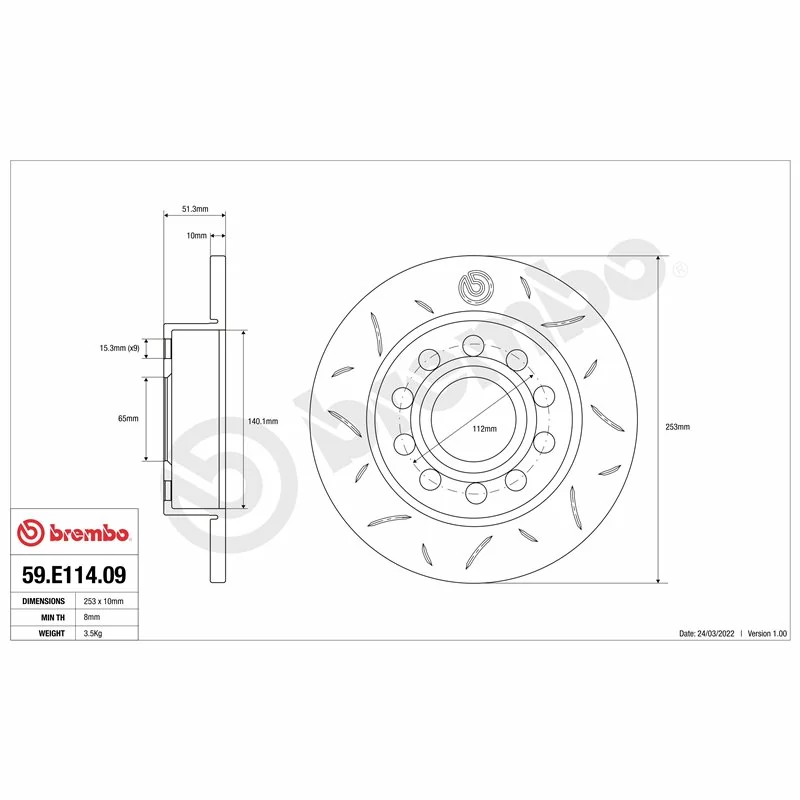 Brembo 59.E114.09 TY3