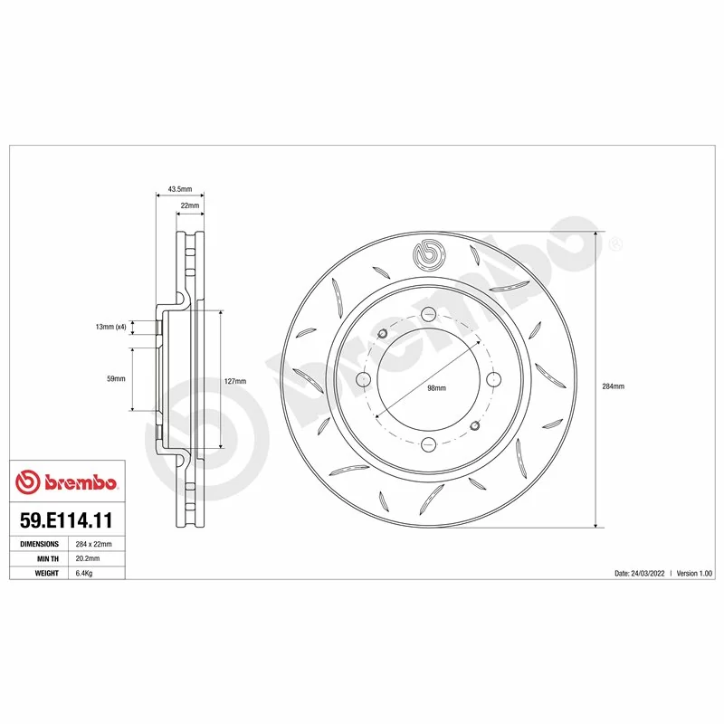 Brembo 59.E114.11 TY3