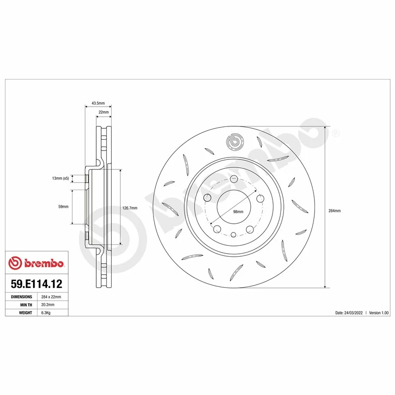 Brembo 59.E114.12 TY3