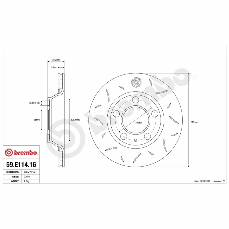 Brembo 59.E114.16 TY3